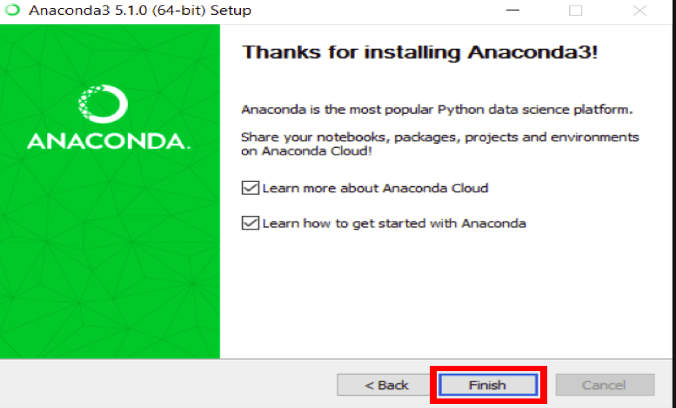 Instalación de anaconda en windows