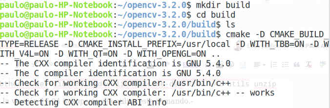 Instalacion de opencv